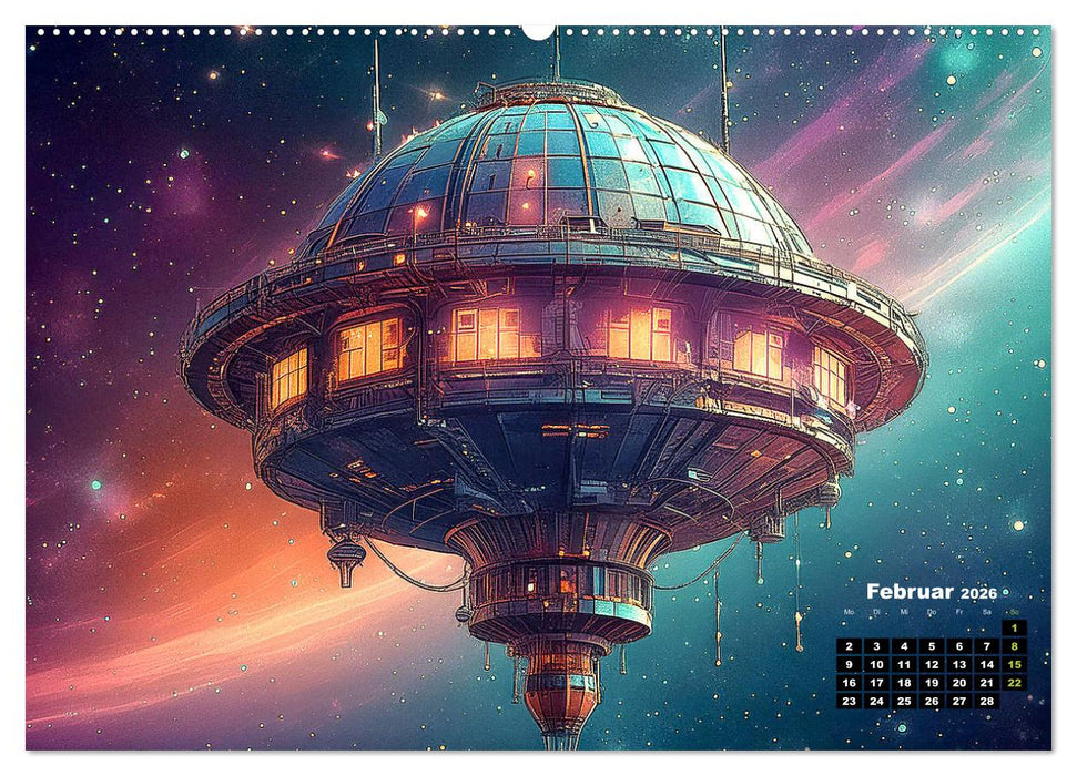 Lost Places im Orbit (CALVENDO Wandkalender 2026)