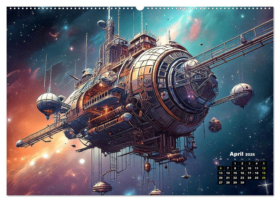 Lost Places im Orbit (CALVENDO Wandkalender 2026)