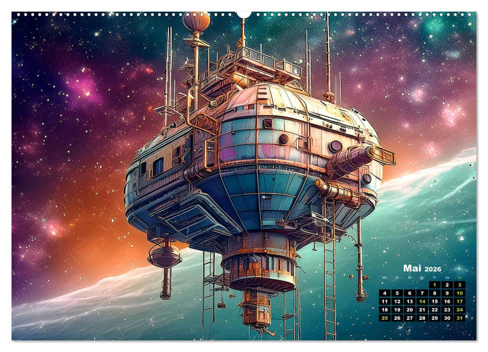 Lost Places im Orbit (CALVENDO Wandkalender 2026)