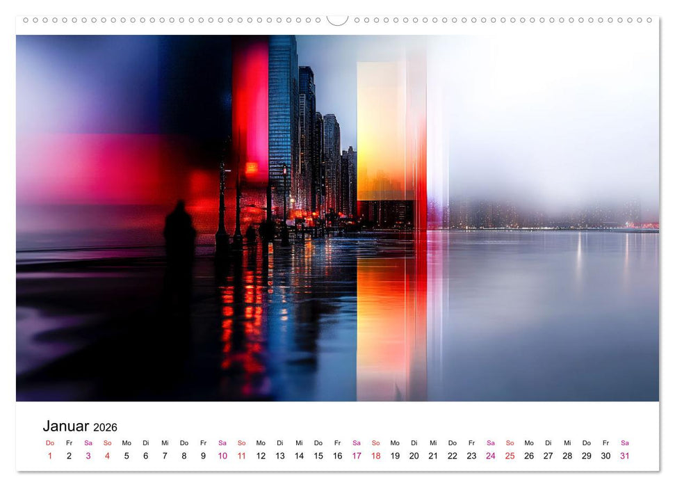 Stadt Lichter (CALVENDO Premium Wandkalender 2026)