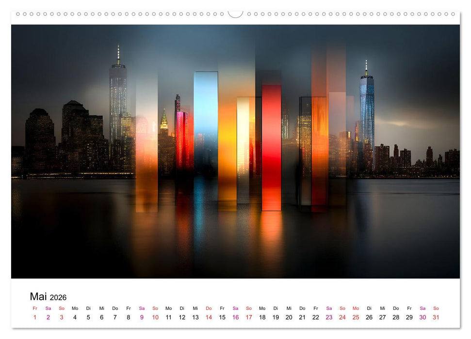 Stadt Lichter (CALVENDO Premium Wandkalender 2026)
