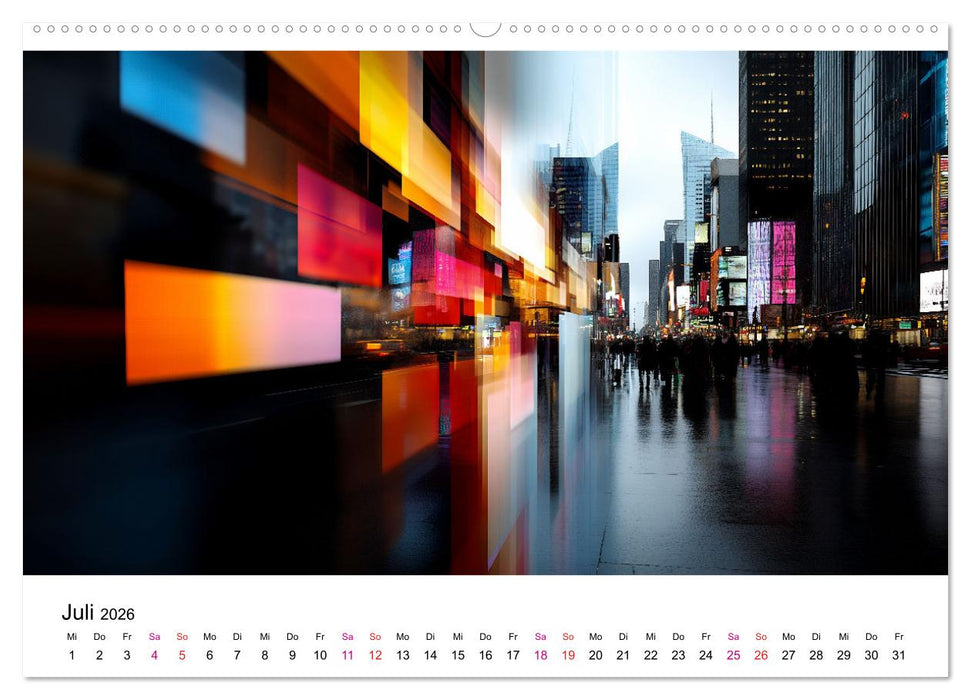 Stadt Lichter (CALVENDO Premium Wandkalender 2026)