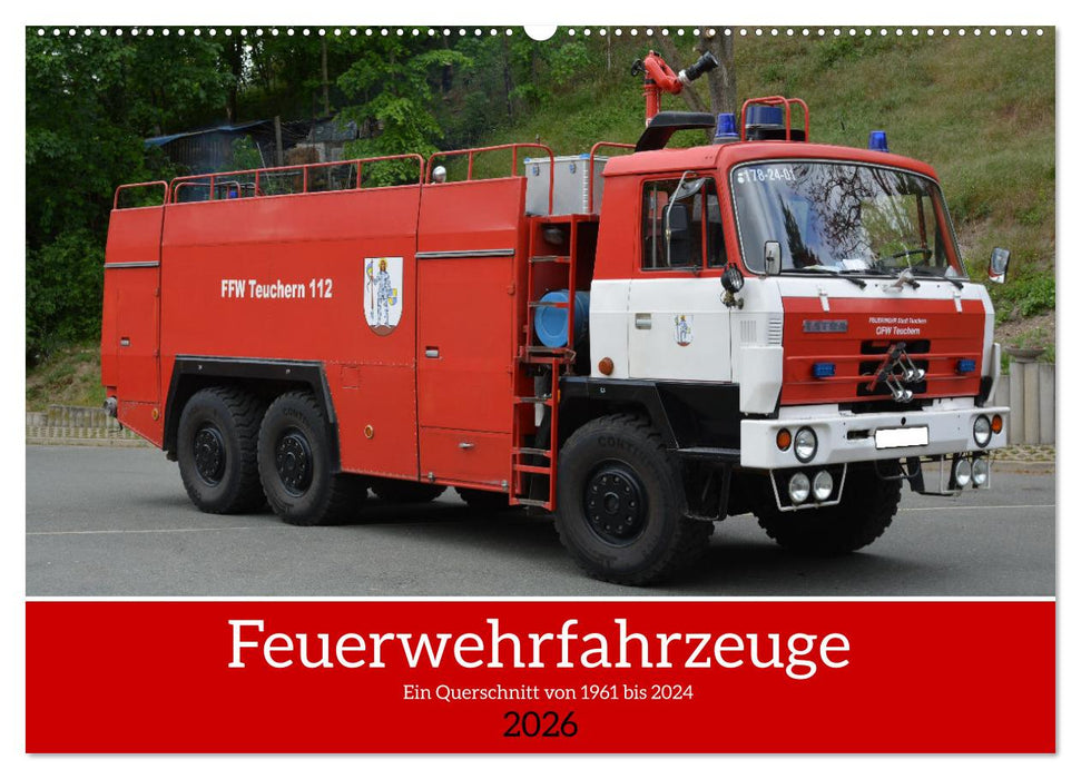 Einsatzfahrzeuge aus Ostdeutschland von 1961 bis heute (CALVENDO Wandkalender 2026)