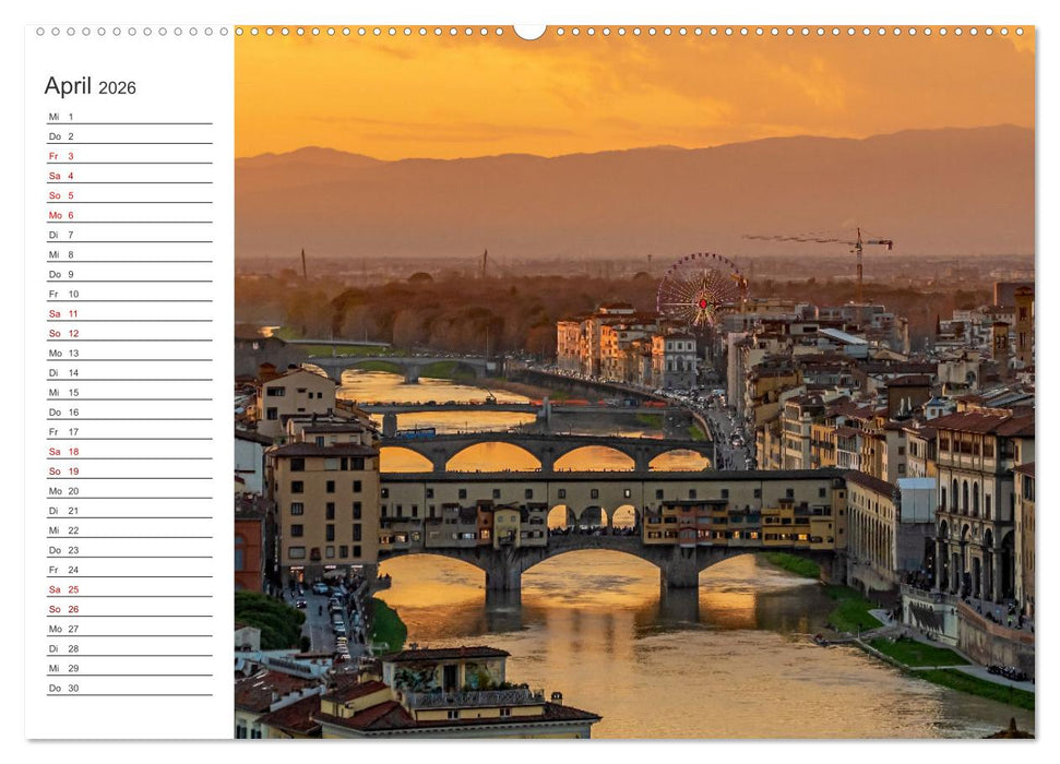 Florenz - Impressionen (CALVENDO Premium Wandkalender 2026)