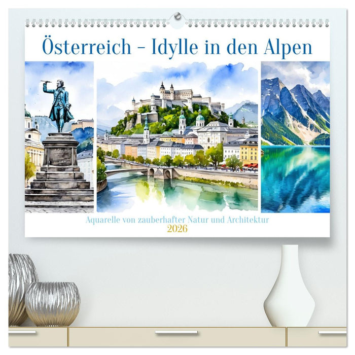 Österreich - Idylle in den Alpen (CALVENDO Premium Wandkalender 2026)