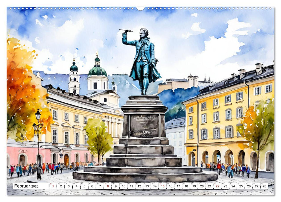 Österreich - Idylle in den Alpen (CALVENDO Premium Wandkalender 2026)