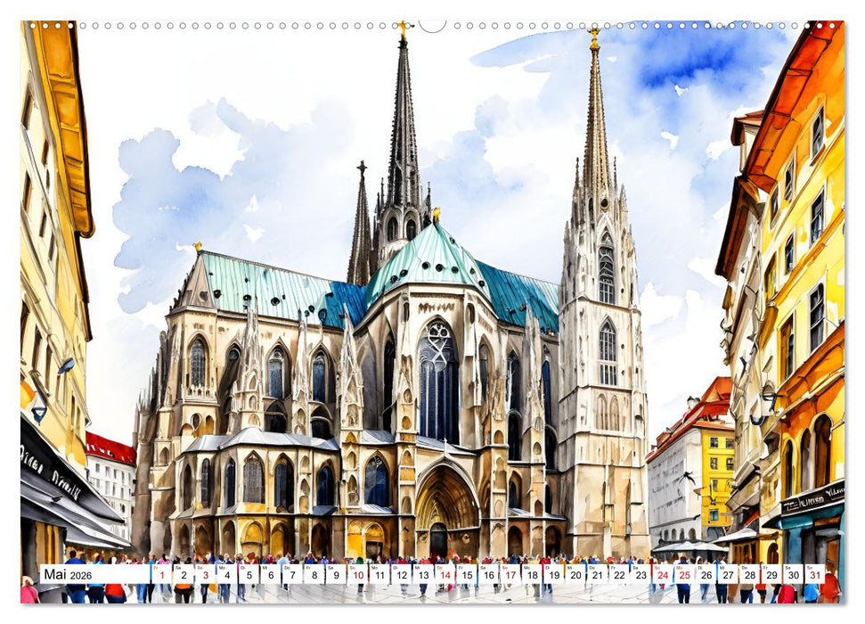 Österreich - Idylle in den Alpen (CALVENDO Premium Wandkalender 2026)