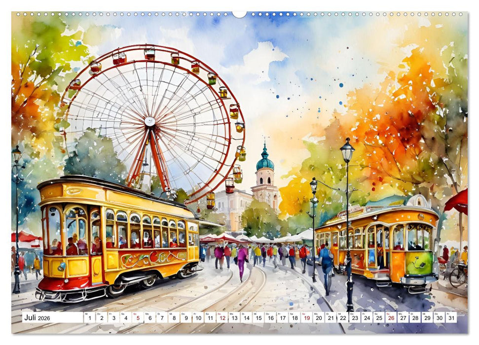 Österreich - Idylle in den Alpen (CALVENDO Premium Wandkalender 2026)