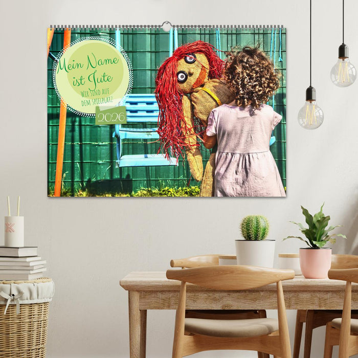 Mein Name ist Jute, wir sind auf dem Spielplatz (CALVENDO Wandkalender 2026)