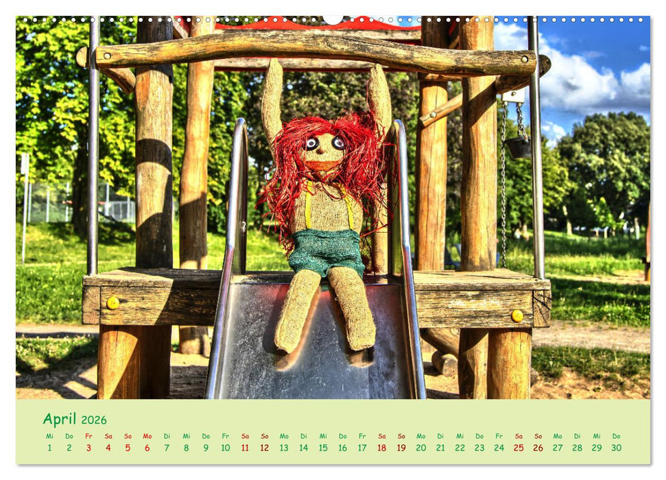 Mein Name ist Jute, wir sind auf dem Spielplatz (CALVENDO Wandkalender 2026)