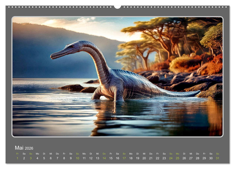 Riesenechsen der Urzeit (CALVENDO Premium Wandkalender 2026)