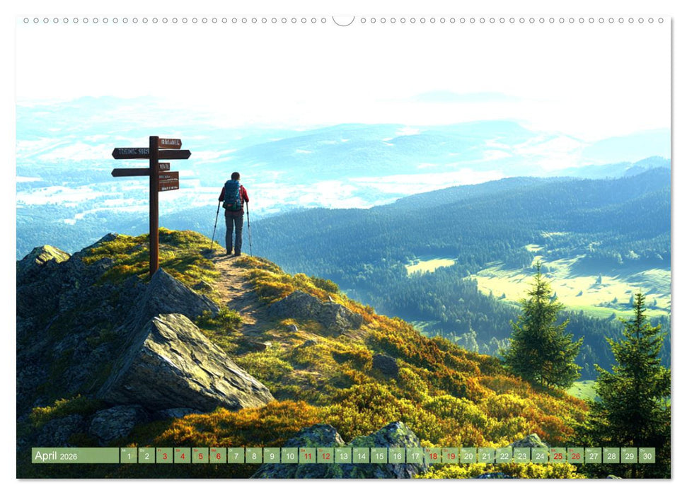 Wanderglück - Momente der Freiheit in der Natur (CALVENDO Premium Wandkalender 2026)