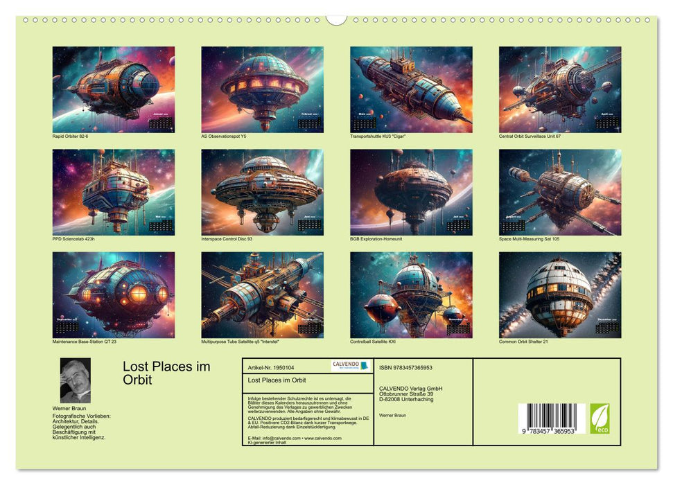 Lost Places im Orbit (CALVENDO Premium Wandkalender 2026)
