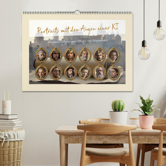 Portraits mit den Augen einer KI (CALVENDO Wandkalender 2026)