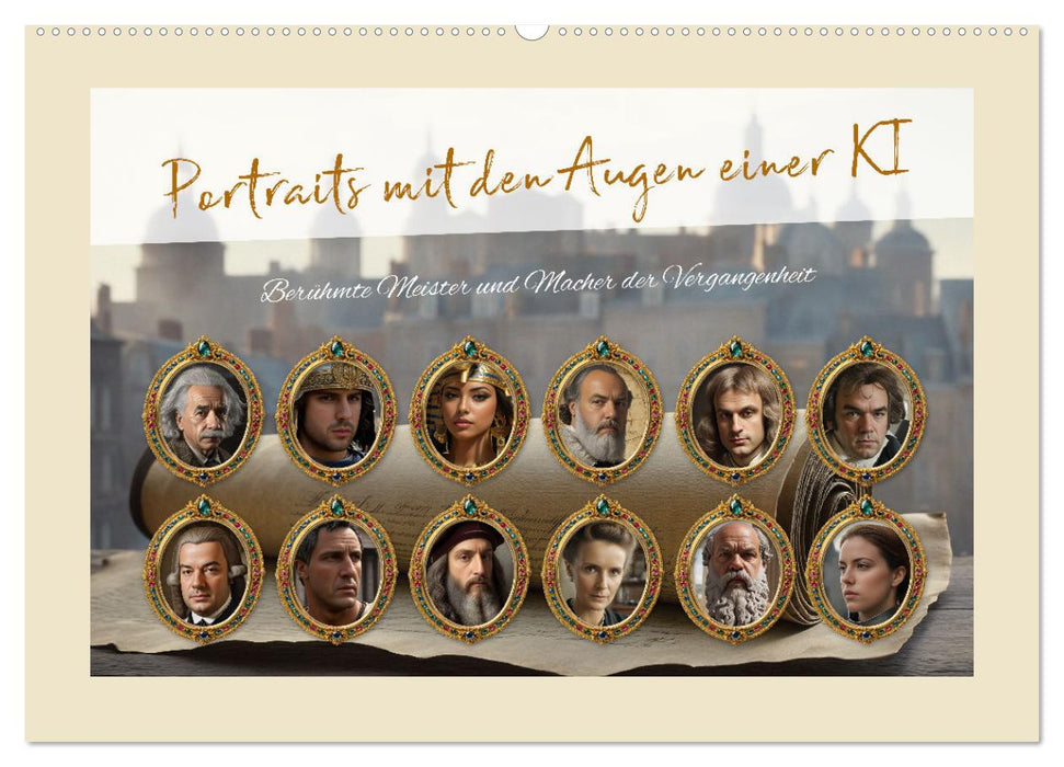 Portraits mit den Augen einer KI (CALVENDO Wandkalender 2026)