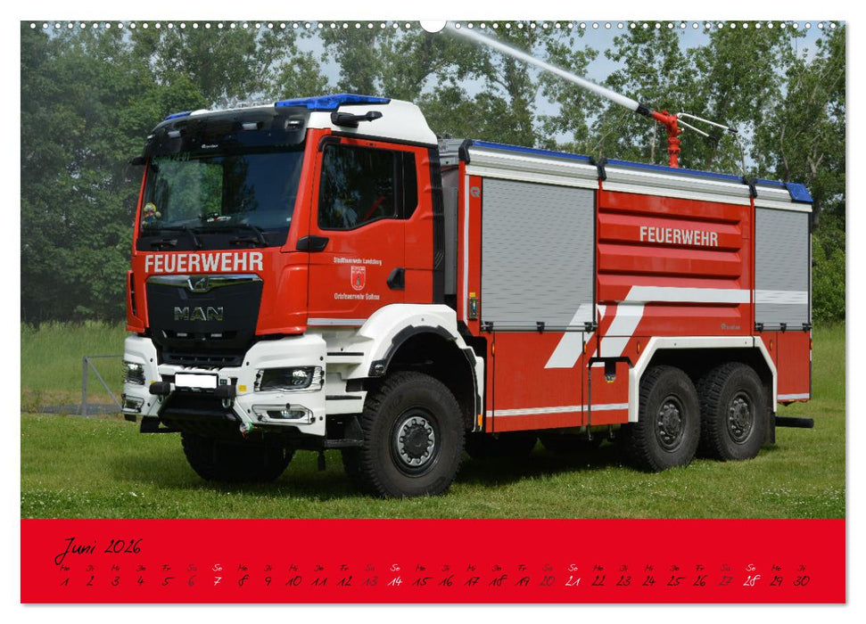 Einsatzfahrzeuge aus Ostdeutschland von 1961 bis heute (CALVENDO Premium Wandkalender 2026)