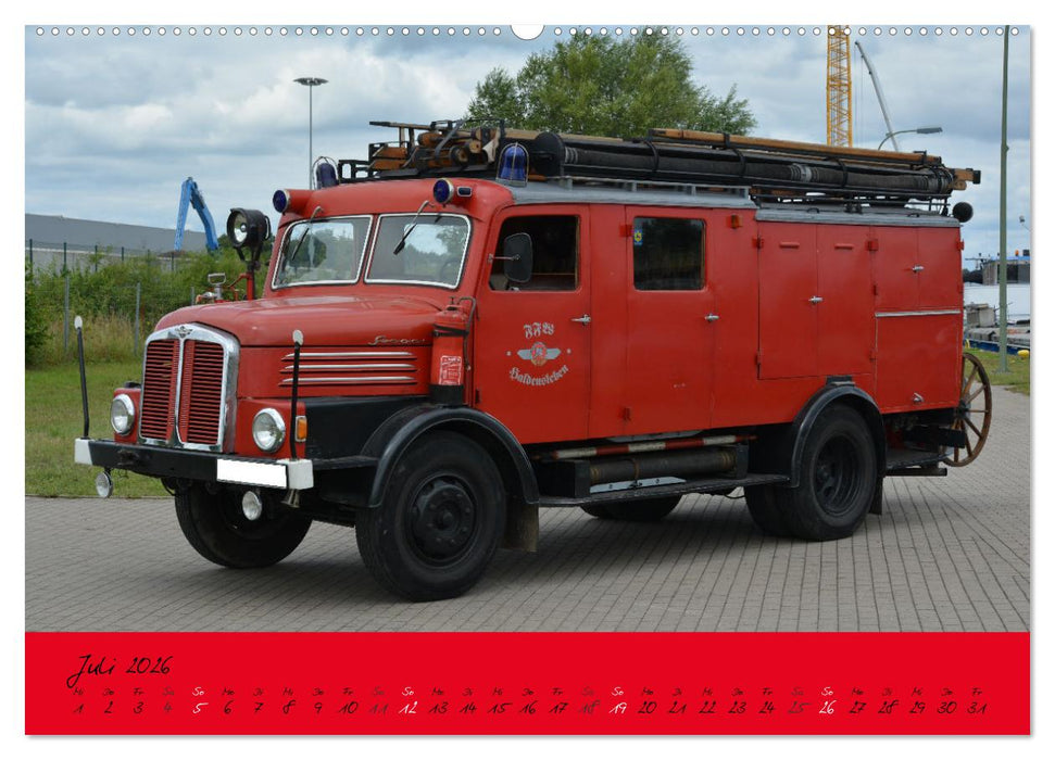 Einsatzfahrzeuge aus Ostdeutschland von 1961 bis heute (CALVENDO Premium Wandkalender 2026)