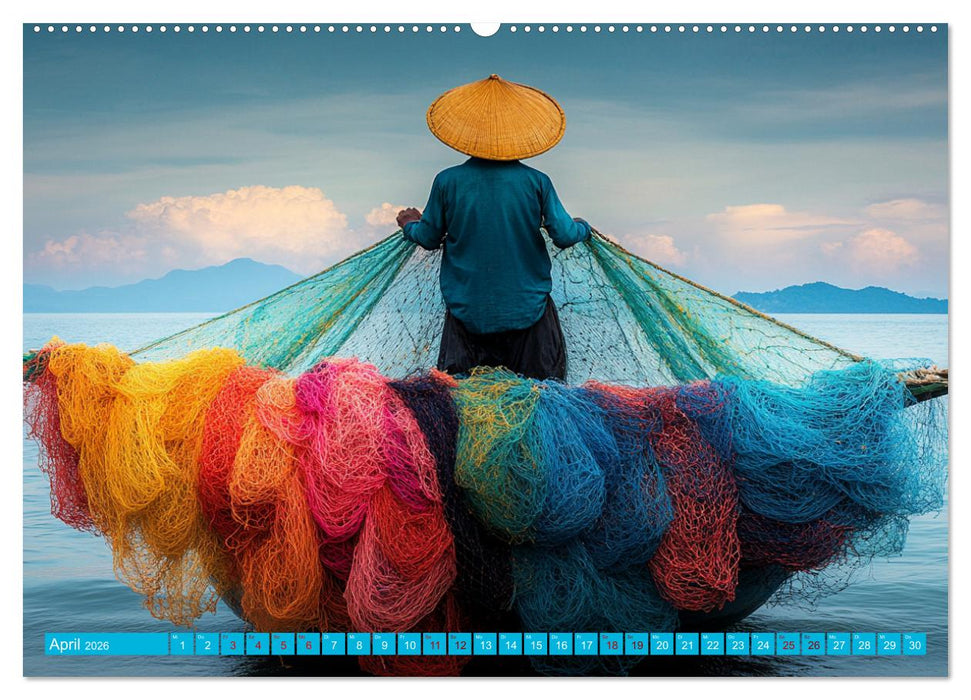 Netzpoesie: Ein Jahr in Farben (CALVENDO Premium Wandkalender 2026)