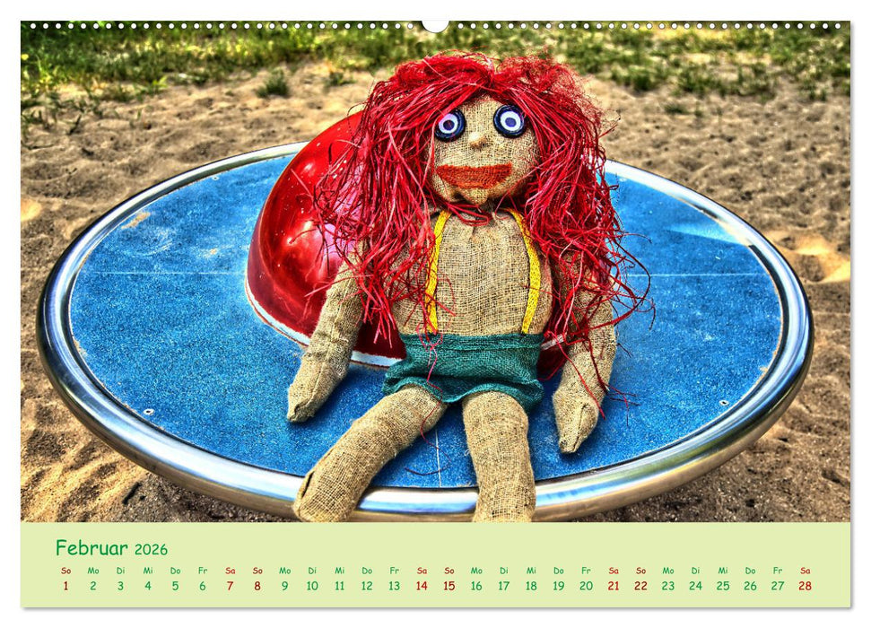Mein Name ist Jute, wir sind auf dem Spielplatz (CALVENDO Premium Wandkalender 2026)