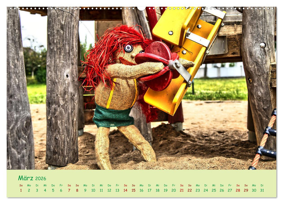 Mein Name ist Jute, wir sind auf dem Spielplatz (CALVENDO Premium Wandkalender 2026)
