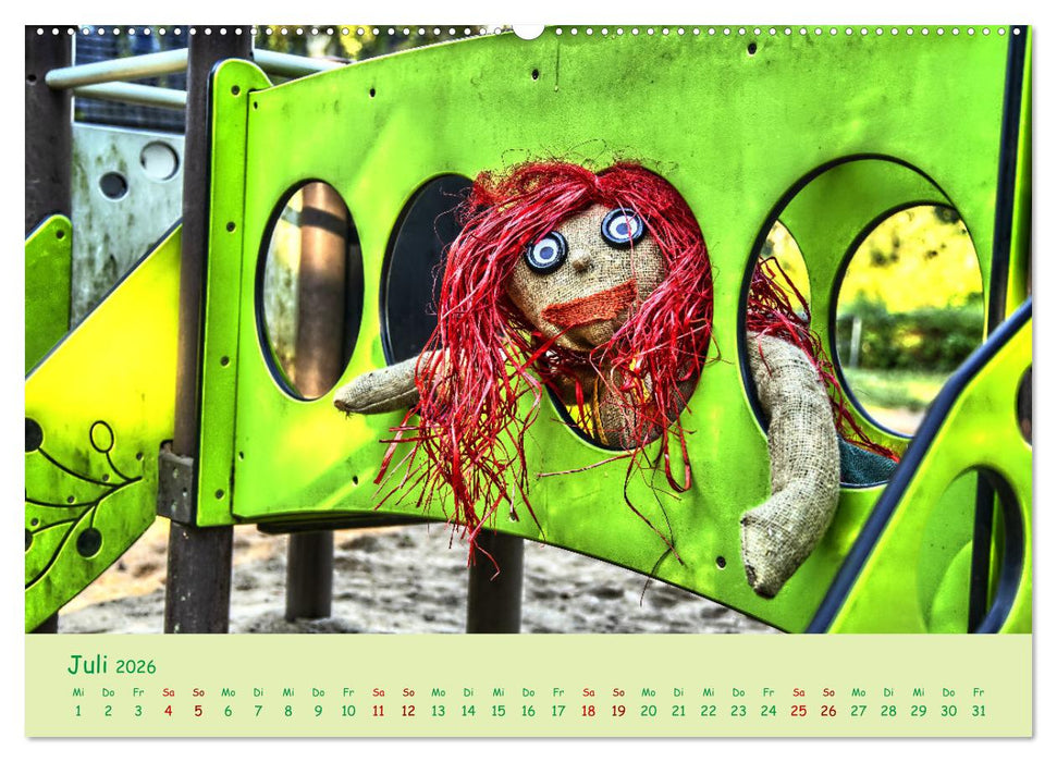 Mein Name ist Jute, wir sind auf dem Spielplatz (CALVENDO Premium Wandkalender 2026)