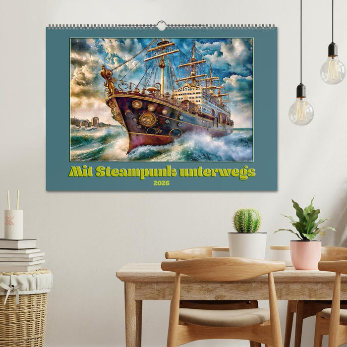 Mit Steampunk unterwegs (CALVENDO Wandkalender 2026)