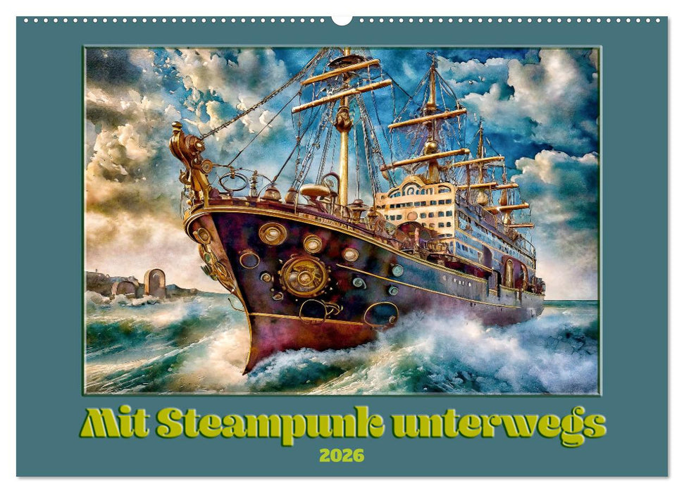 Mit Steampunk unterwegs (CALVENDO Wandkalender 2026)