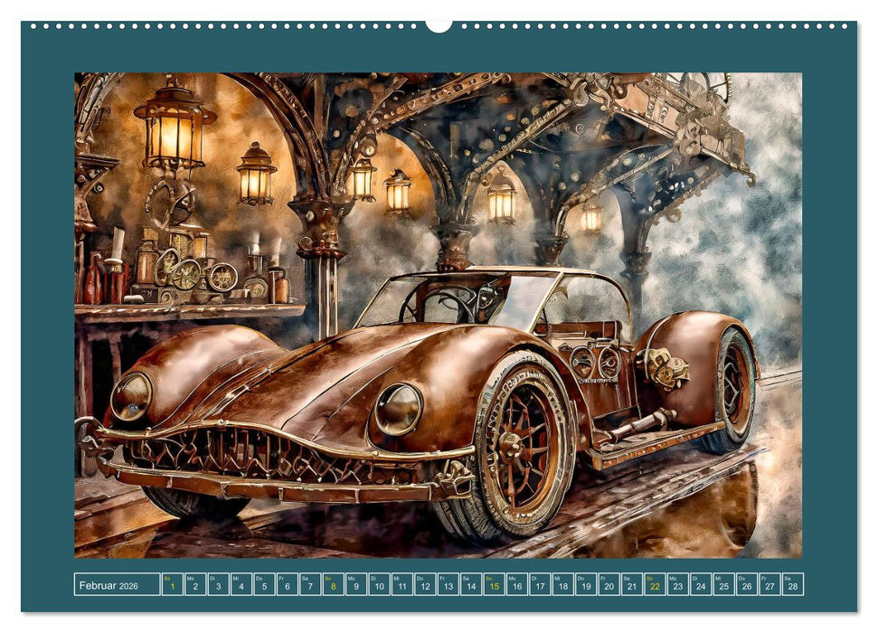 Mit Steampunk unterwegs (CALVENDO Wandkalender 2026)