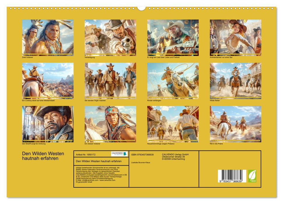 Den Wilden Westen hautnah erfahren (CALVENDO Premium Wandkalender 2026)