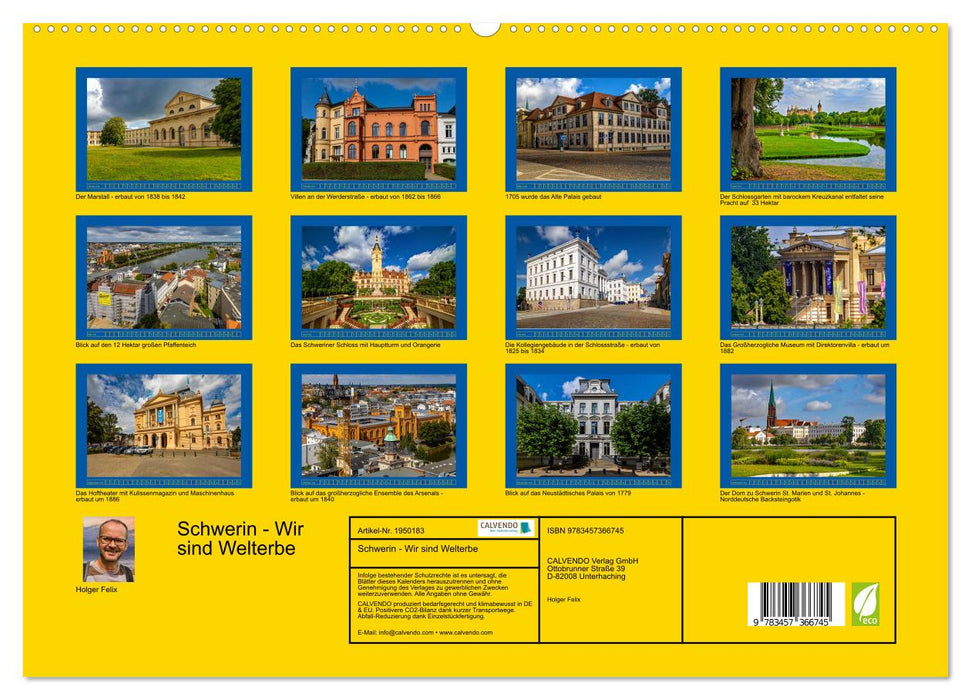 Schwerin - Wir sind Welterbe (CALVENDO Premium Wandkalender 2026)