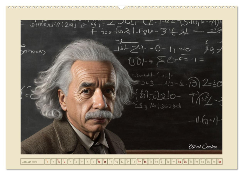 Portraits mit den Augen einer KI (CALVENDO Premium Wandkalender 2026)