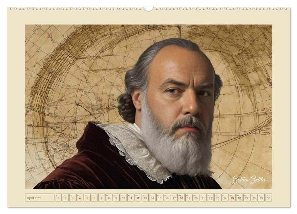 Portraits mit den Augen einer KI (CALVENDO Premium Wandkalender 2026)