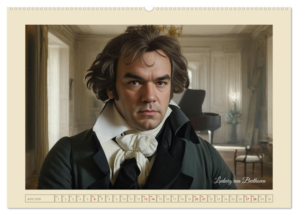 Portraits mit den Augen einer KI (CALVENDO Premium Wandkalender 2026)