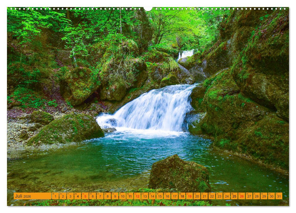 Rauschende Wildbäche im Allgäu (CALVENDO Premium Wandkalender 2026)