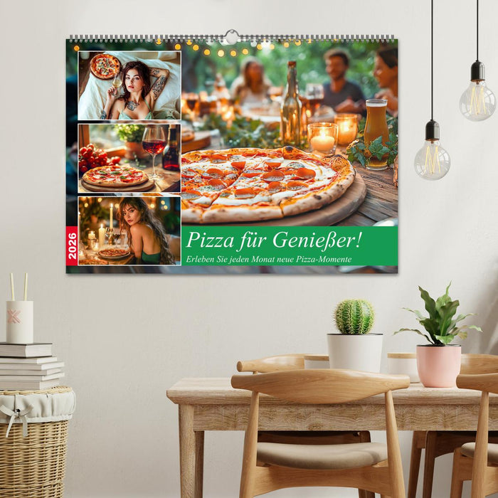Pizza für Genießer! - Erleben Sie jeden Monat neue Pizza-Momente (CALVENDO Wandkalender 2026)