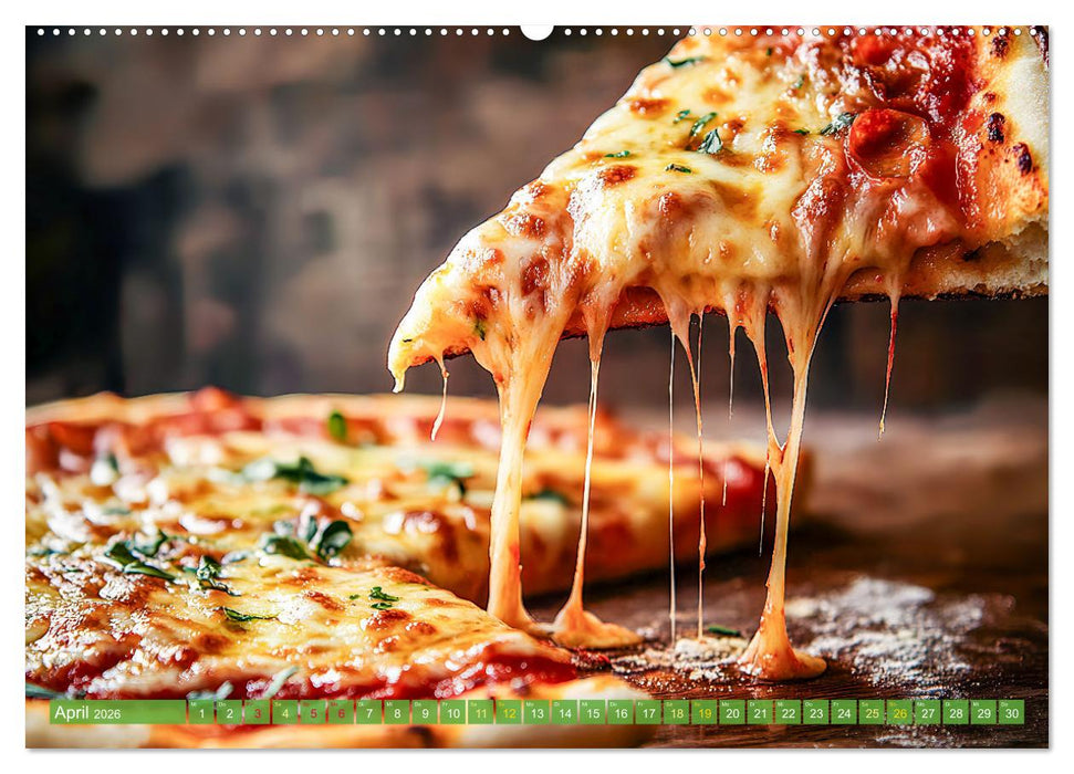 Pizza für Genießer! - Erleben Sie jeden Monat neue Pizza-Momente (CALVENDO Wandkalender 2026)
