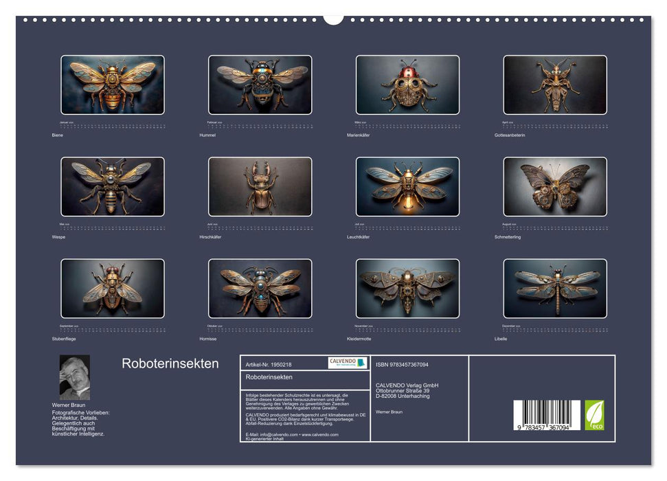 Roboterinsekten (CALVENDO Premium Wandkalender 2026)