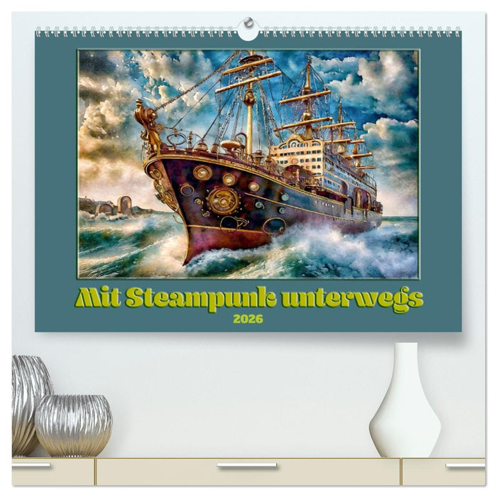 Mit Steampunk unterwegs (CALVENDO Premium Wandkalender 2026)
