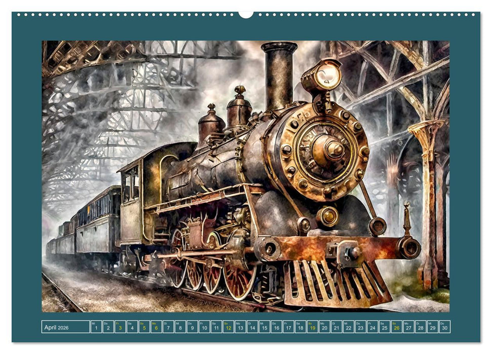 Mit Steampunk unterwegs (CALVENDO Premium Wandkalender 2026)