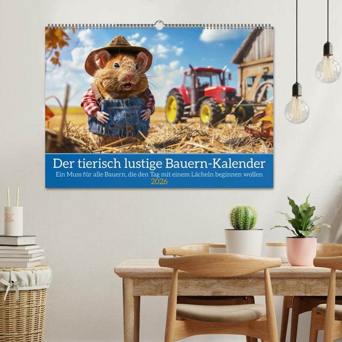 Der tierisch lustige Bauern-Kalender (CALVENDO Wandkalender 2026)