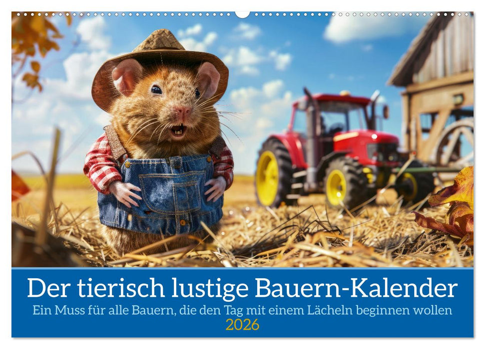 Der tierisch lustige Bauern-Kalender (CALVENDO Wandkalender 2026)