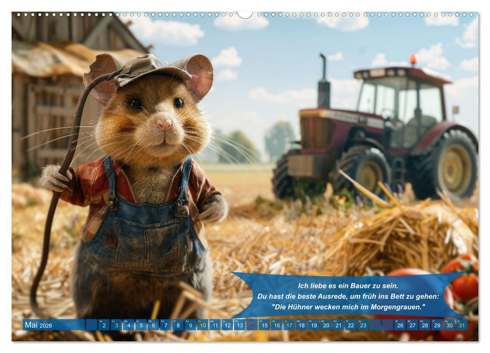 Der tierisch lustige Bauern-Kalender (CALVENDO Wandkalender 2026)