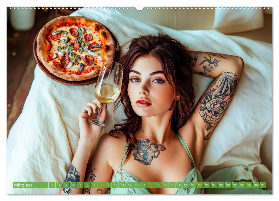 Pizza für Genießer! - Erleben Sie jeden Monat neue Pizza-Momente (CALVENDO Premium Wandkalender 2026)