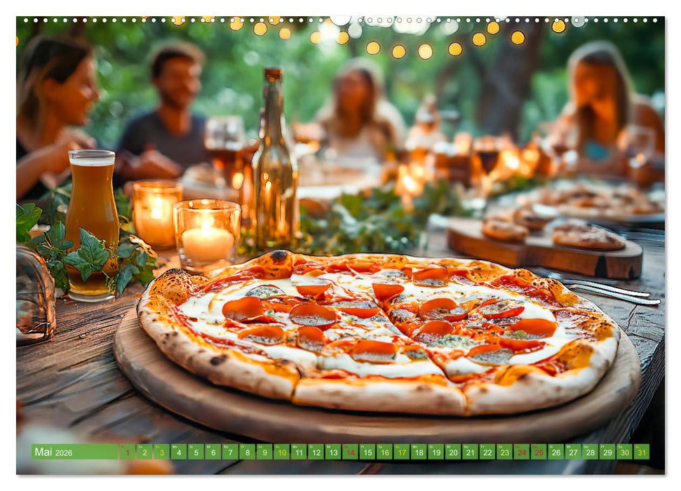 Pizza für Genießer! - Erleben Sie jeden Monat neue Pizza-Momente (CALVENDO Premium Wandkalender 2026)