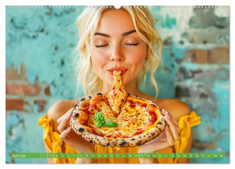 Pizza für Genießer! - Erleben Sie jeden Monat neue Pizza-Momente (CALVENDO Premium Wandkalender 2026)