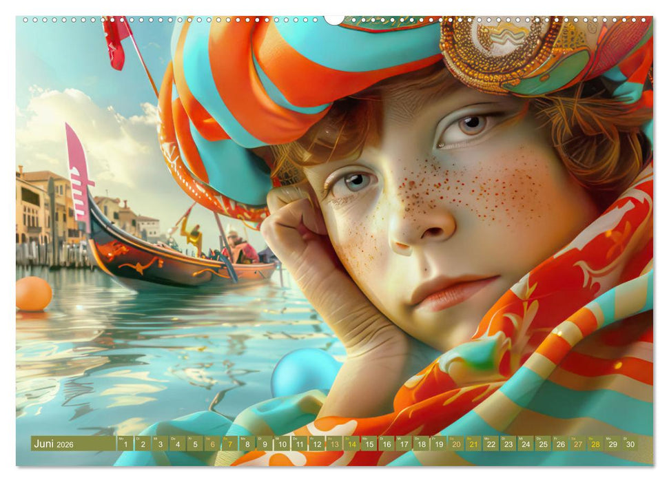 Theatralische surreale Szenen im venezianischen Stil (CALVENDO Wandkalender 2026)