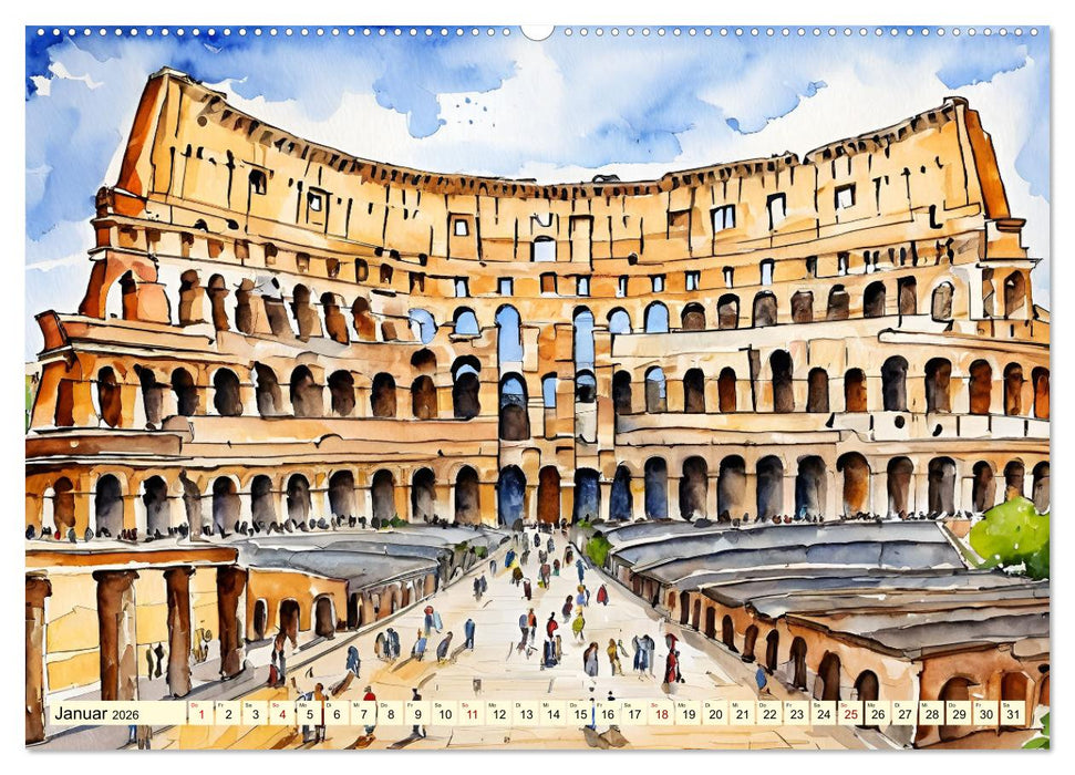 Italien - La dolce vita (CALVENDO Premium Wandkalender 2026)