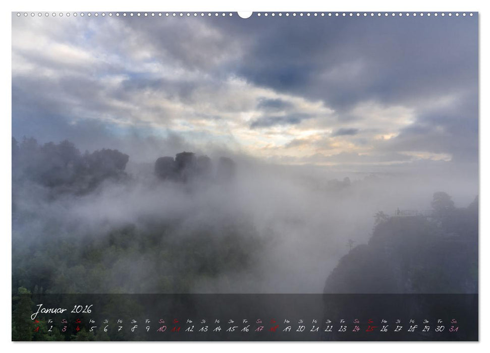 Landschaften der Sächsischen Schweiz (CALVENDO Wandkalender 2026)
