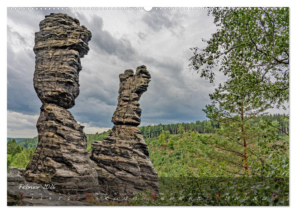 Landschaften der Sächsischen Schweiz (CALVENDO Wandkalender 2026)