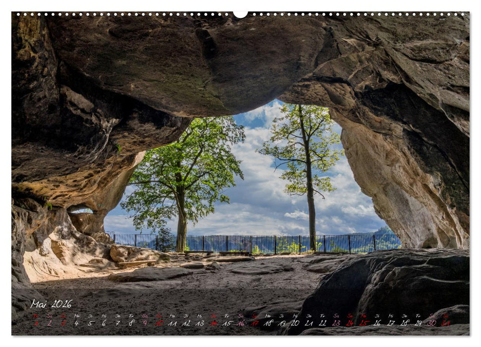 Landschaften der Sächsischen Schweiz (CALVENDO Wandkalender 2026)